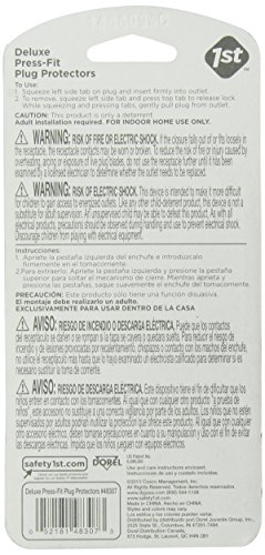 Safety 1st Deluxe Press Fit Outlet Plugs, 8 Count from Safety 1st