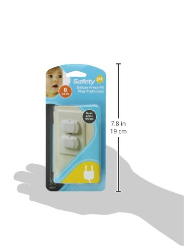 Safety 1st Deluxe Press Fit Outlet Plugs, 8 Count from Safety 1st