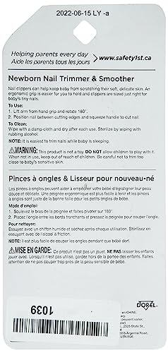 Safety 1st Steady Grip Infant Nail Clipper (Colors May Vary) by Safety 1st