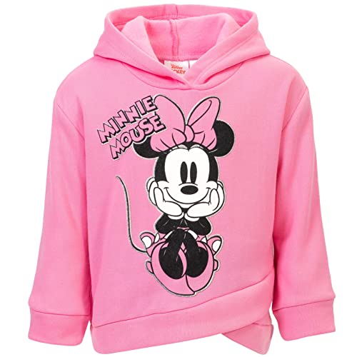 Disney Minnie Mouse Toddler Girls' 2-Piece Fleece Hoodie & Legging Set, Pink 24 Months by 