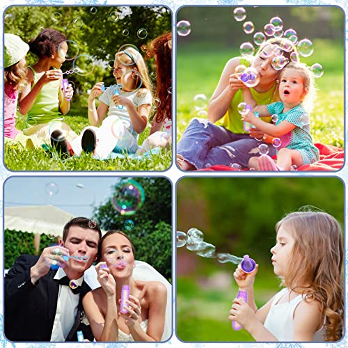 Winrayk 24Pcs Frozen Bubble Wands for Kids Bubbles Party Favors Mini Bubbles Bulk Valentines Day Easter Prize Goodie Bag Stuffers Frozen Birthday Party Supplies Frozen Party Favors (with 24 Gift Card) by Winrayk