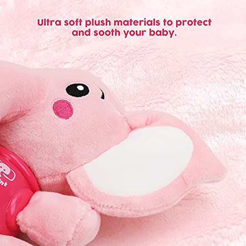 STEAM Life Plush Elephant Baby Toys - Newborn Baby Musical Toys for Baby 0 to 36 Months - Light Up Baby Toys for Infants Babies Boys Girls Toddlers Baby Gifts 0 3 6 9 12 Month Pink from STEAM Life