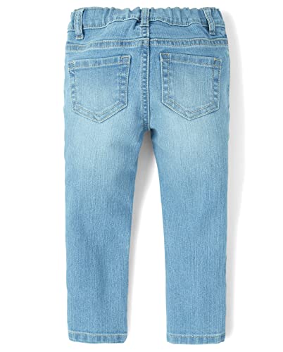 The Children's Place Baby Girls and Toddler Girls Super Skinny Jeans, Light Jay Blue Wash, 2T by The Children's Place