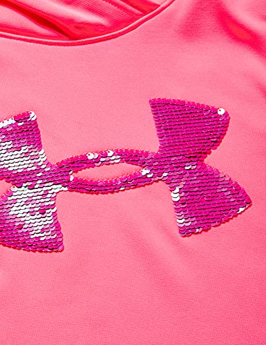Under Armour Girls' Armour Fleece Sequin Logo Hoodie , Cerise (653)/Cerise , Youth Medium from Under Armour Apparel