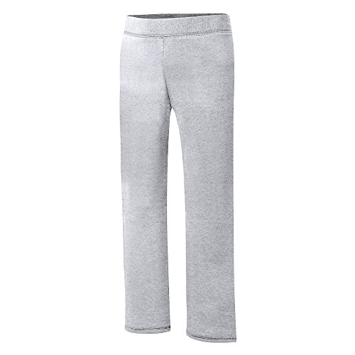Hanes Girls' Big ComfortSoft EcoSmart Open Bottom Leg Sweatpants, Light Steel, XL by Hanes Women's Activewear