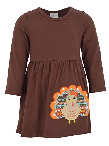Unique Baby Girls 3 Piece Colorful Aztecan Thanksgiving Turkey Legging Set (3t/S, Brown) from 