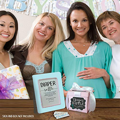 Diaper Raffle Tickets - It's A Boy - Set of 50 Double-Sided Raffle Cards - Blank Baby Shower Stationery - Fun and Colorful Baby Shower Supplies for Under $15! from Lone Star Art