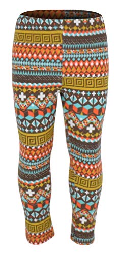 Unique Baby Girls 3 Piece Colorful Aztecan Thanksgiving Turkey Legging Set (3t/S, Brown) from 