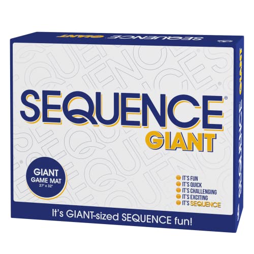 Jax Jumbo SEQUENCE Game - Box Edition with Cushioned Mat, Cards and Chips , Blue by Jax Ltd Inc