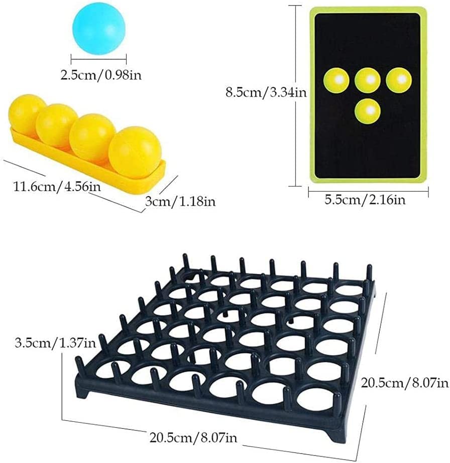Bounce Ball Game Family Party Games, Jumping Connect Ball Board Games Table Game Toys Desktop Activate Bouncing Ball Game for Adults and Kids by QMICI