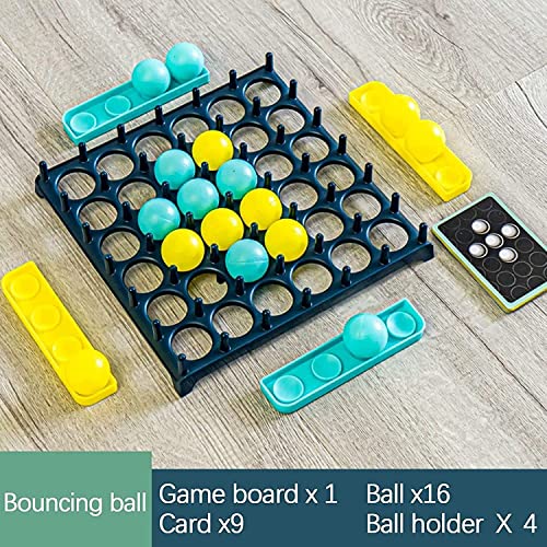 Bounce Ball Game Family Party Games, Jumping Connect Ball Board Games Table Game Toys Desktop Activate Bouncing Ball Game for Adults and Kids by QMICI