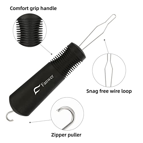 Button Hook and Zipper Pull One Hand Buttons aids Button Assist Device from Fanwer