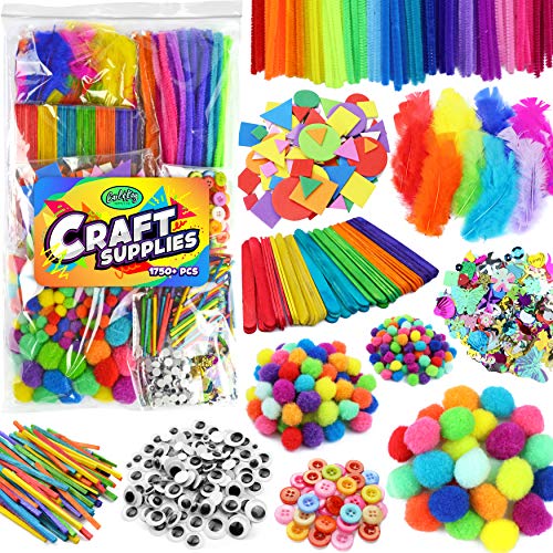 Arts & Crafts Supplies for Kids Crafts - Kids Craft Supplies & Materials - Kids Art Supplies for Kids - Arts and Crafts Kit for Kids Craft Kits - Toddler Crafts for Kids Craft Set - Carl & Kay by Carl & Kay Supply Co.