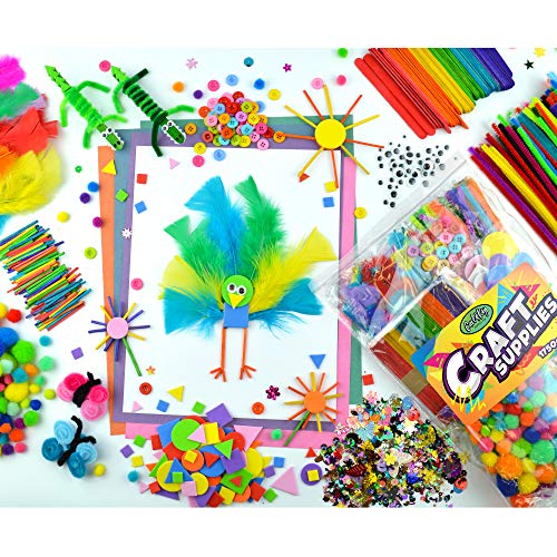 Arts & Crafts Supplies for Kids Crafts - Kids Craft Supplies & Materials - Kids Art Supplies for Kids - Arts and Crafts Kit for Kids Craft Kits - Toddler Crafts for Kids Craft Set - Carl & Kay by Carl & Kay Supply Co.