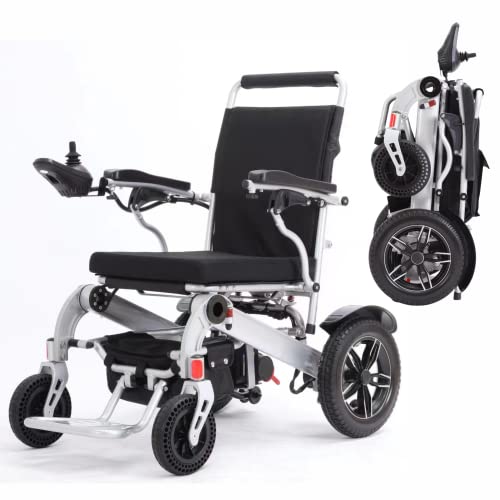 DECOMIL - Foldable Electric Wheelchairs, Electiric Powered Wheeelchair for Adults, Motorized Wheelchair with 2x250W Motors, Durable and Portable Wheelchair for Elders from DECOMIL LLC