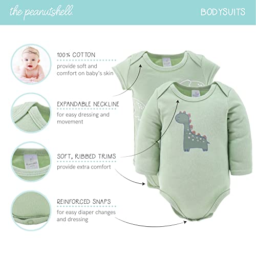 The Peanutshell Newborn Clothes & Accessories Set for Baby Boys - 23 Piece Layette Gift Set - Fits Newborn to 3 Months - Dinosaur by Farallon Brands