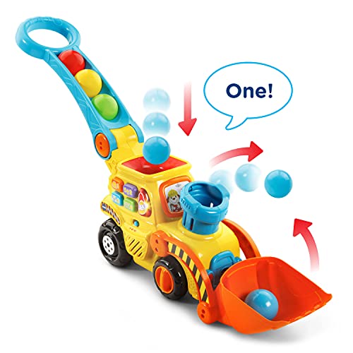 VTech Pop-a-Balls Push & Pop Bulldozer,Yellow by V Tech