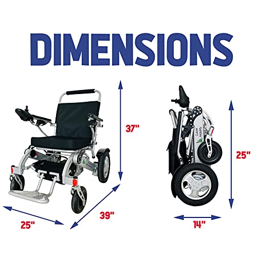 Culver Best Rated Exclusive Dual â500Wâ Motors Deluxe Electric Wheelchair for Adults. All Terrain Heavy Duty Lightweight Foldable Dual Battery Travel Power Wheelchairs (Free Wheelchair RAMP Gift). from JBH