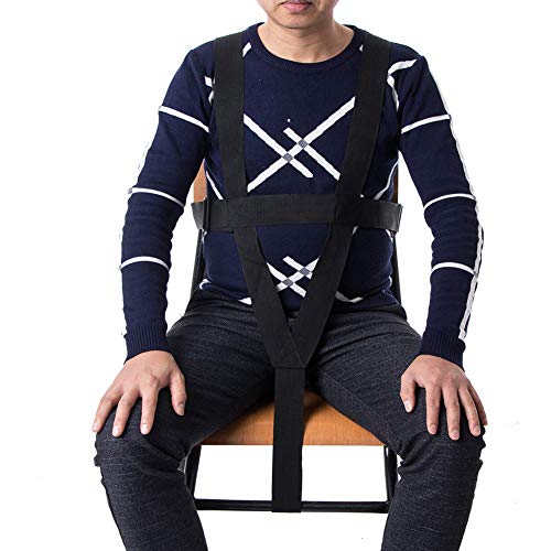Wheelchair Seat Belt, Adult Wheelchair Harness Restraint, Safety Belt for Elderly, Adjustable Wheelchair Safety Harness, Heavy Duty Medical Restraints Chest Harness, Patients Non-Slip Wheelchair Strap by ZhuoLang