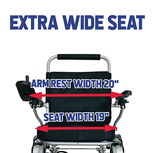 Culver Best Rated Exclusive Dual â500Wâ Motors Deluxe Electric Wheelchair for Adults. All Terrain Heavy Duty Lightweight Foldable Dual Battery Travel Power Wheelchairs (Free Wheelchair RAMP Gift). from JBH