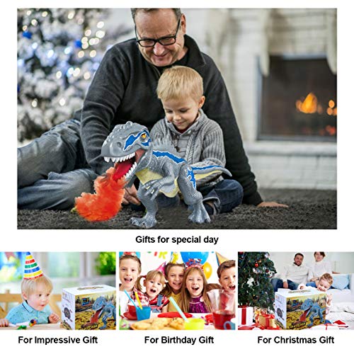 Dinosaur Toys for 3-5 Year Old Boys Girls, Electronic Dinosaur Toy Walking with LED Light Up Roaring Realistic Simulation Sounds Dino Remote Control Dinosaur Toys for Kids Gifts Age 3 4 5 6 7 by GOTDAYJOY