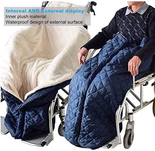 Gitzer Lightweight Wheelchair Blanket with Zipper and Villus, Wheelchair Cover for Adults Wheelchair Cosy Wheelchair Warm Covers Leg and and Lower Body Universal fit for wheelchairs by Gitzer-1218-01