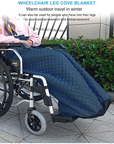 Gitzer Lightweight Wheelchair Blanket with Zipper and Villus, Wheelchair Cover for Adults Wheelchair Cosy Wheelchair Warm Covers Leg and and Lower Body Universal fit for wheelchairs by Gitzer-1218-01