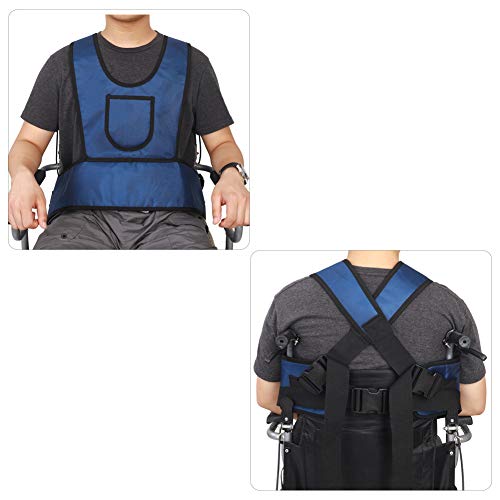 Wheelchair Seat Belt,Wheelchair Harness Adult,Wheelchair Belts to Prevent Sliding,Wheelchair Restraints for Elderly Patient Disabled,FUSHIDA Constraint Jacket,Chest Posey Vest Restraint Belt by Fushida