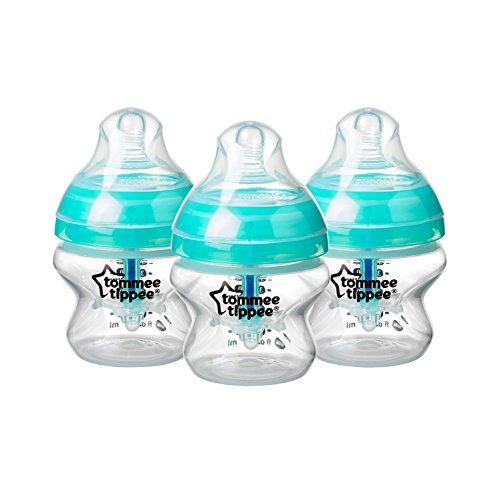 Tommee Tippee Advanced Anti-Colic Newborn Baby Bottle Feeding Set, Heat Sensing Technology, BPA-Free , Teal , 10 Piece Set from Tommee Tippee