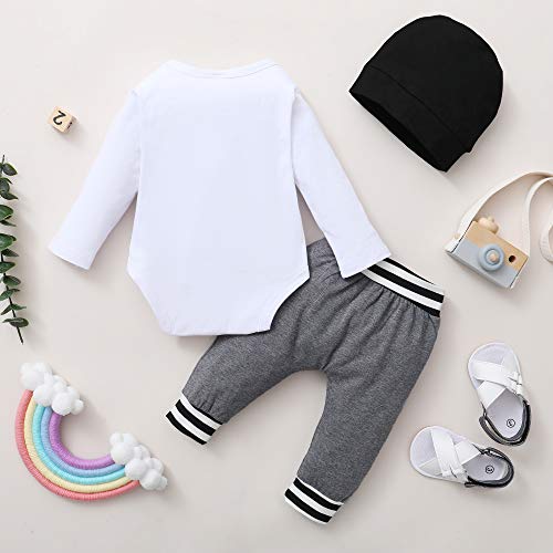 Newborn Baby Boy Clothes Long Sleeve Romper Outfits Set New to The Crew Outfits Baby Boy Clothes 0-3 Months by 