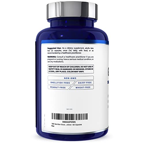 1MD Nutrition GlucoseMD - with Patented Cinnamon Extract, Chromium, Berberine | 60 Capsules (2-Pack) from 1MD Nutrition