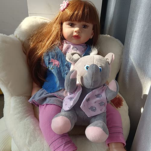 Zero Pam Reborn Toddler Doll Girl 24 inch 60 cm Toddler Size Soft Body Reborn Baby Dolls Lifelike Dollhouse Doll Set for Children Teenages (Pink) from NANJING KERUITA INTERNET TECHNOLOGY CO.,LTD