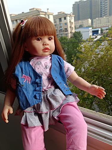 Zero Pam Reborn Toddler Doll Girl 24 inch 60 cm Toddler Size Soft Body Reborn Baby Dolls Lifelike Dollhouse Doll Set for Children Teenages (Pink) from NANJING KERUITA INTERNET TECHNOLOGY CO.,LTD