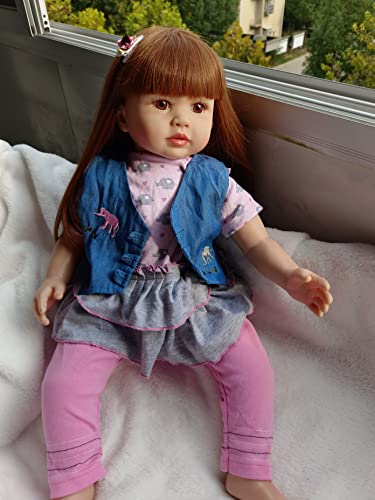 Zero Pam Reborn Toddler Doll Girl 24 inch 60 cm Toddler Size Soft Body Reborn Baby Dolls Lifelike Dollhouse Doll Set for Children Teenages (Pink) from NANJING KERUITA INTERNET TECHNOLOGY CO.,LTD