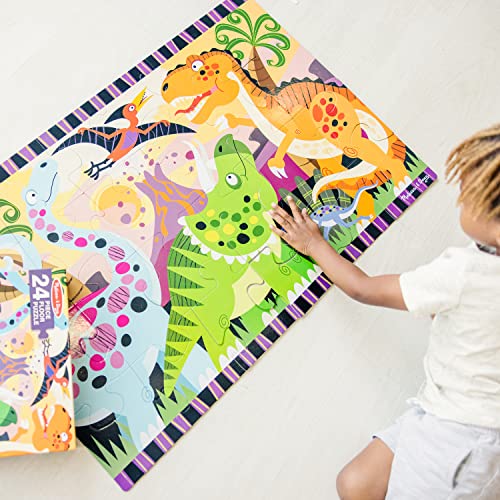 Melissa & Doug Dinosaur Dawn Jumbo Jigsaw Floor Puzzle (24 pcs, 2 x 3 feet) by Melissa & Doug