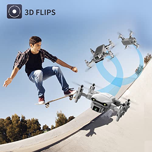 4DRC V9 Mini Drone with Camera for kids beginners,720P HD FPV Live Video Camera,3 Batteries,RC Quadcopter Helicopter Toys Gifts, Altitude Hold, Waypoints Functions, One Key Start, 3D Flips,Gray from shantoushixiaowangguoshangmaoyouxiangongsi