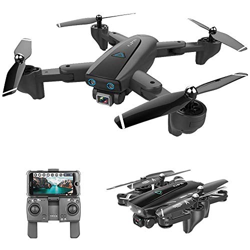 S167 Foldable GPS FPV Drone with 4K Camera Live Video for Beginners, RC Quadcopter with GPS Return Home, Follow Me, Gesture Control, Circle Fly, Drone for Adult with 3 Batteries by MiXXAR