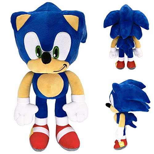 Classic Hedgehog Plush Toy 12" The Hedgehog Toy Plush Figure Classic Hedgehog Plush Doll for Boys Girls Best Gift (Blue) from ODAPTO