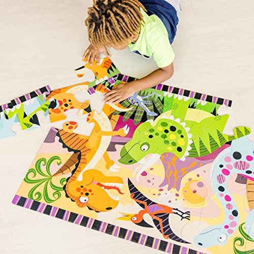 Melissa & Doug Dinosaur Dawn Jumbo Jigsaw Floor Puzzle (24 pcs, 2 x 3 feet) by Melissa & Doug