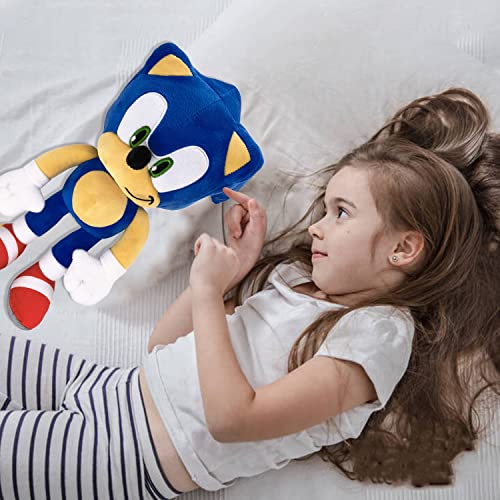 Classic Hedgehog Plush Toy 12" The Hedgehog Toy Plush Figure Classic Hedgehog Plush Doll for Boys Girls Best Gift (Blue) from ODAPTO