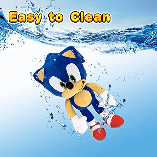 Classic Hedgehog Plush Toy 12" The Hedgehog Toy Plush Figure Classic Hedgehog Plush Doll for Boys Girls Best Gift (Blue) from ODAPTO