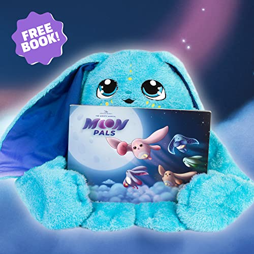 Moon Pals Weighted Plush Animals - Bo, 5lb Therapeutic Stuffed Animal - Huggable Sensory Plushie for Naturally Reduced Stress & Anxiety, Deeper Sleep & Better Focus - Non-Toxic & BPA Free Durable by Moon Pals