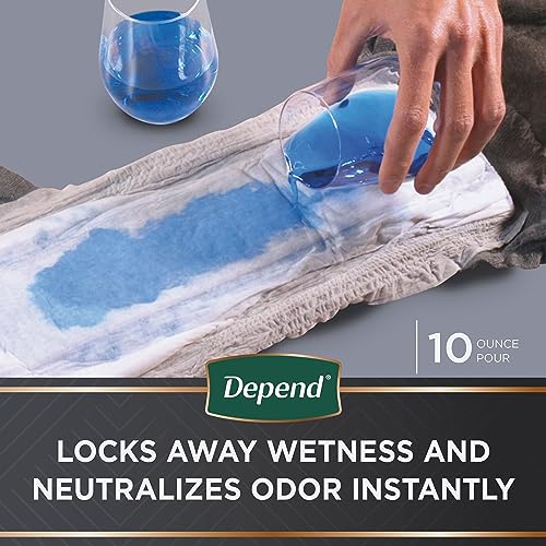 Depend Real Fit Incontinence Underwear for Men, Maximum Absorbency, Disposable, Small/Medium, Grey, 56 Count (Packaging May Vary) from Kimberly-Clark Corp.