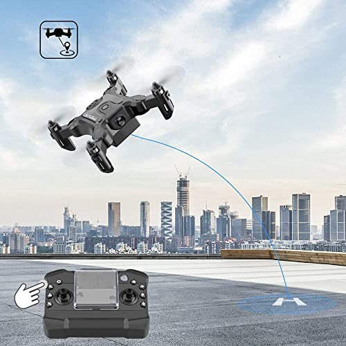Mini Drone for Kids and Beginners Toys Gift,V2 Nano Pocket Foldable RC Quadcopter with 3 Batteries,Altitude Hold, Headless Mode,3D Flips, One Key Return,3 Speed Modes,Easy Fly from shantoushixiaowangguoshangmaoyouxiangongsi