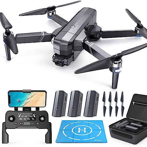 Ruko F11GIM2 Drone with Camera for Adults, 4K Camera Drone with 84 Min Long Flight Time, 2-Axis Gimbal Quadcopter with EIS Camera, 5Ghz Transmission, GPS Auto Return Home, Follow Me, Brushless Motor from Ruko