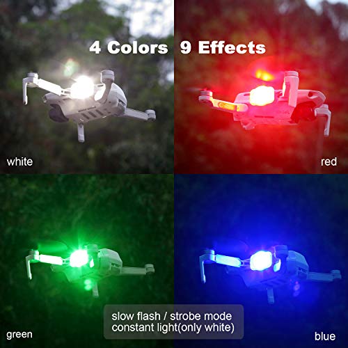 LUCORB Drone Strobe Lights, FAA Anti-Collision Lights for Drone Night Flight, 360 Degree Visibility/Memory Function/Battery Indicators, Fits DJI Mini, Mavic Air 2, Mavic 2 Pro, Phantom, Mavic 2 Zoom from LUCORB Technology