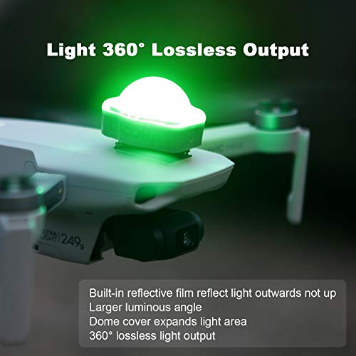 LUCORB Drone Strobe Lights, FAA Anti-Collision Lights for Drone Night Flight, 360 Degree Visibility/Memory Function/Battery Indicators, Fits DJI Mini, Mavic Air 2, Mavic 2 Pro, Phantom, Mavic 2 Zoom from LUCORB Technology