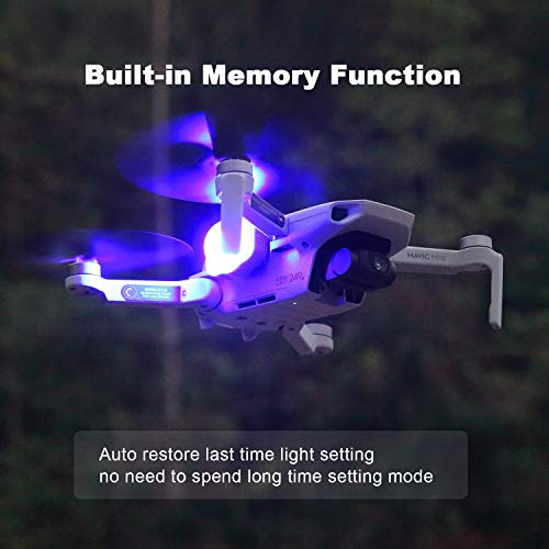 LUCORB Drone Strobe Lights, FAA Anti-Collision Lights for Drone Night Flight, 360 Degree Visibility/Memory Function/Battery Indicators, Fits DJI Mini, Mavic Air 2, Mavic 2 Pro, Phantom, Mavic 2 Zoom from LUCORB Technology