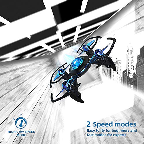ThrillMotion Cyber-Rex Mini RC Drone Kit for Kid Beginners and Adults, 2 Speed Level, 360 Flip, One Push Start, Altitude Control, 2 Modes Quadcopter for Beginners by EMAX