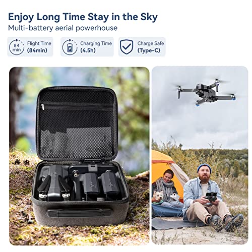 Ruko F11GIM2 Drone with Camera for Adults, 4K Camera Drone with 84 Min Long Flight Time, 2-Axis Gimbal Quadcopter with EIS Camera, 5Ghz Transmission, GPS Auto Return Home, Follow Me, Brushless Motor from Ruko